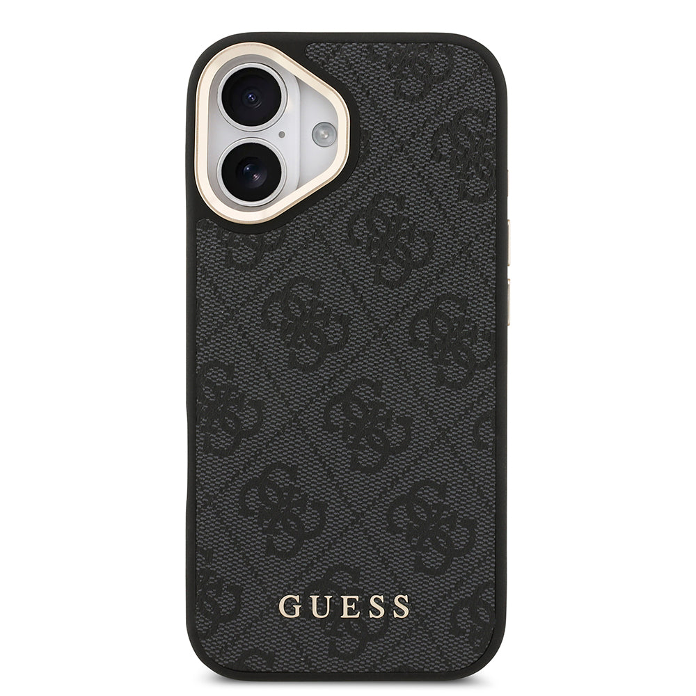 Guess iPhone 17 Orjinal Lisanslı M-safe Şarj Özellikli 4G Metal Büyük Logolu Kartlıklı Kılıf