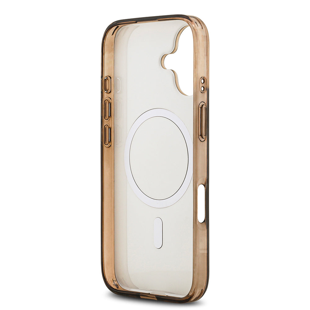 Guess iPhone 17 Orjinal Lisanslı M-safe Şarj Özellikli IML Baskılı Klasik Logolu 4G Desenli Kılıf