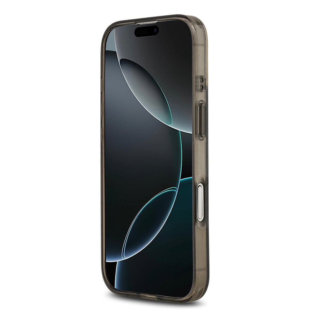 Guess iPhone 17 Orjinal Lisanslı M-safe Şarj Özellikli IML Peony ve 4G Desenli Klasik Logolu Kılıf