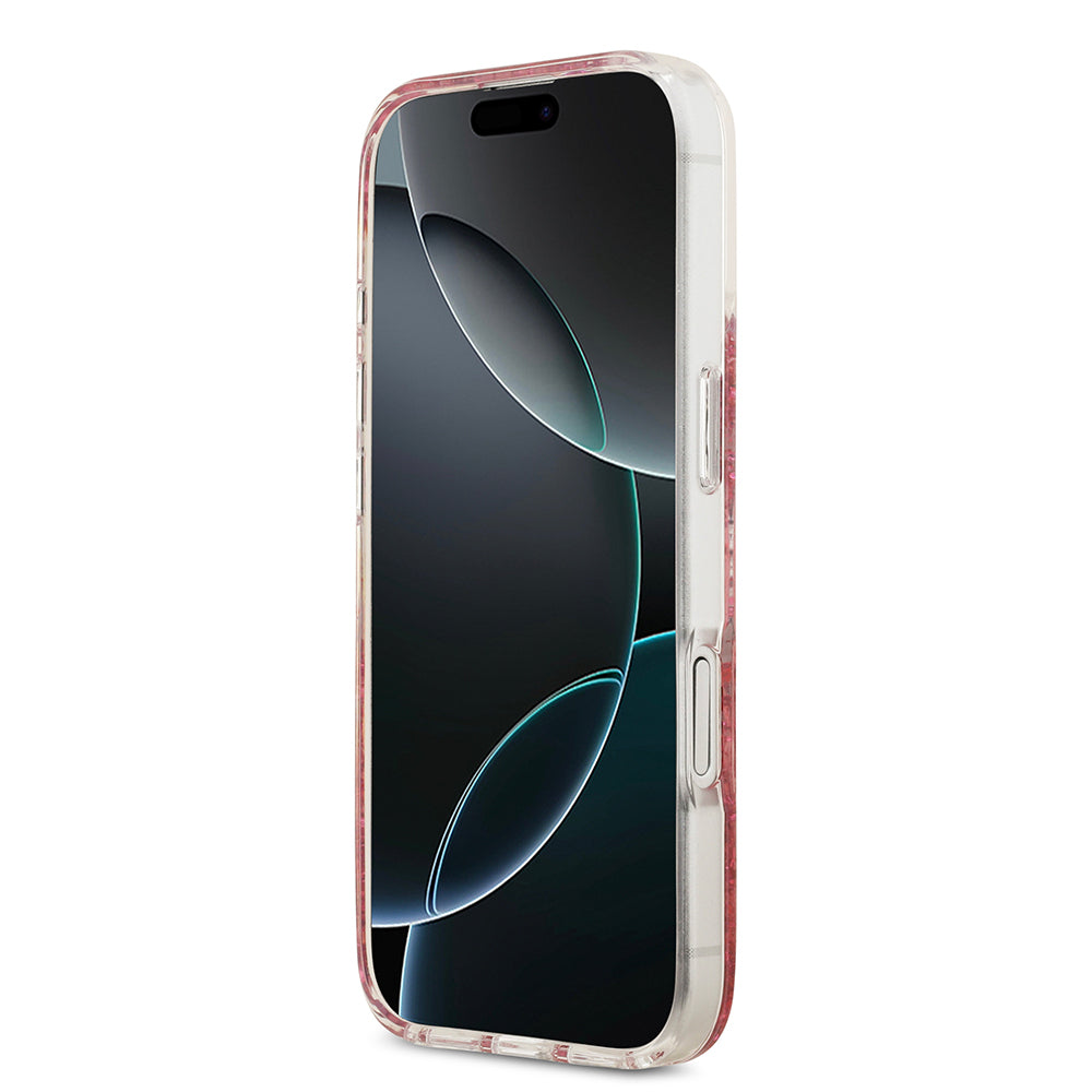 Guess iPhone 17 Orjinal Lisanslı M-safe Şarj Özellikli Transparan Resin Bottom Kılıf