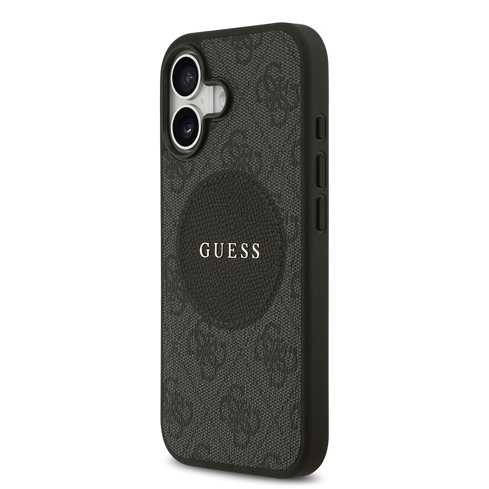 Guess iPhone 17 Orjinal Lisanslı M-safe Şarj Özellikli Yazı Logolu Circle Classic Kılıf