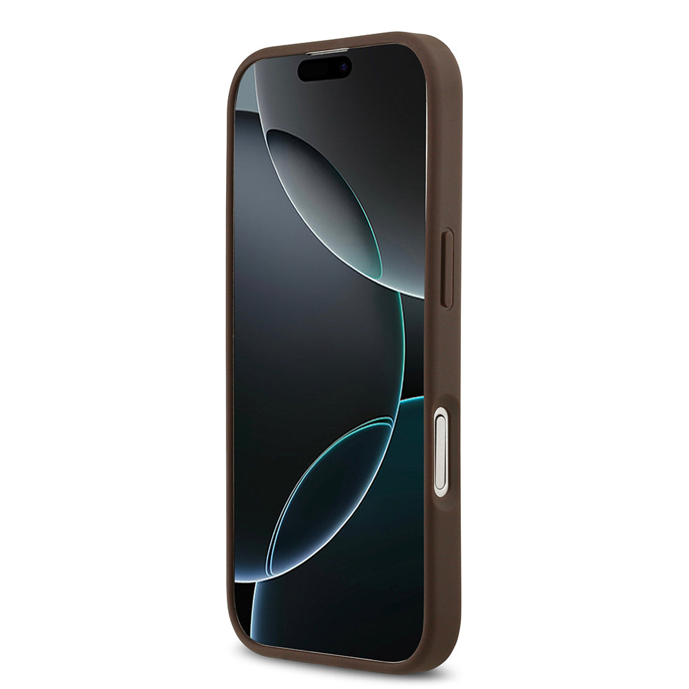 Guess iPhone 17 Orjinal Lisanslı M-safe Şarj Özellikli Yazı Logolu Circle Classic Kılıf