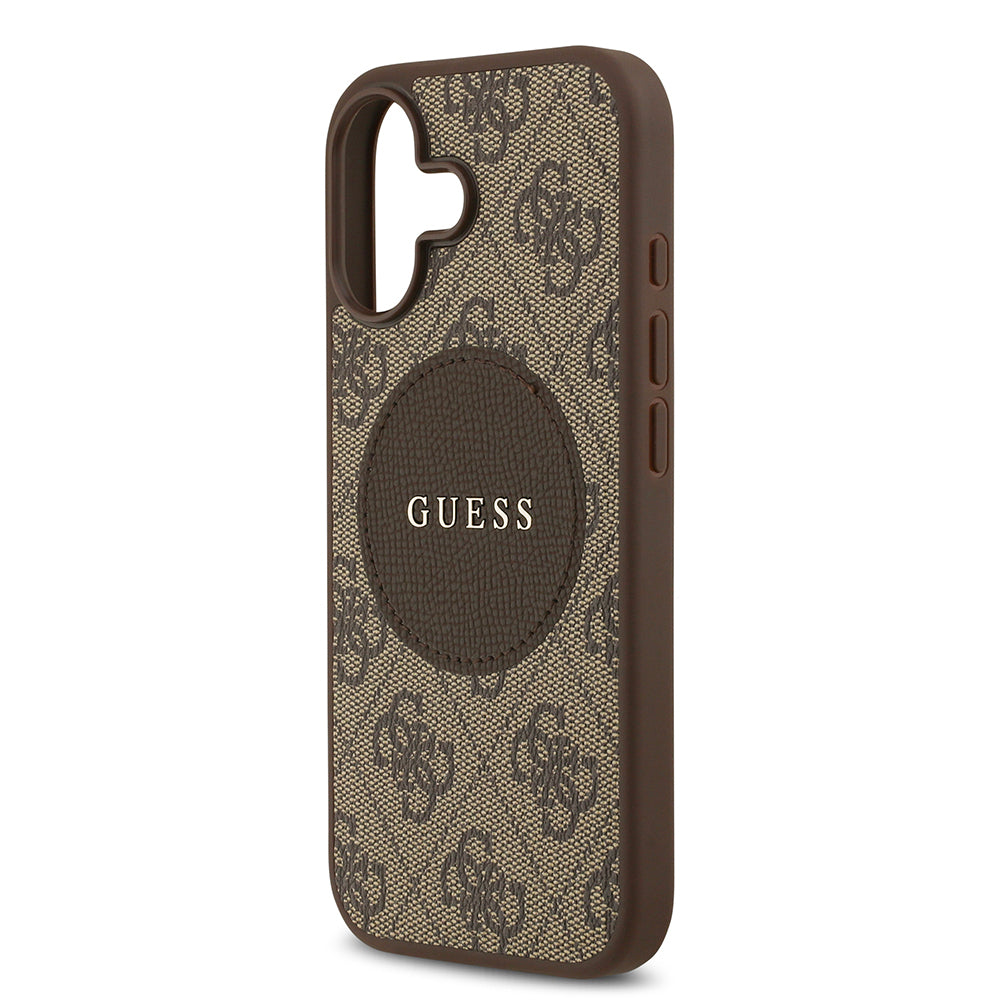 Guess iPhone 17 Orjinal Lisanslı M-safe Şarj Özellikli Yazı Logolu Circle Classic Kılıf