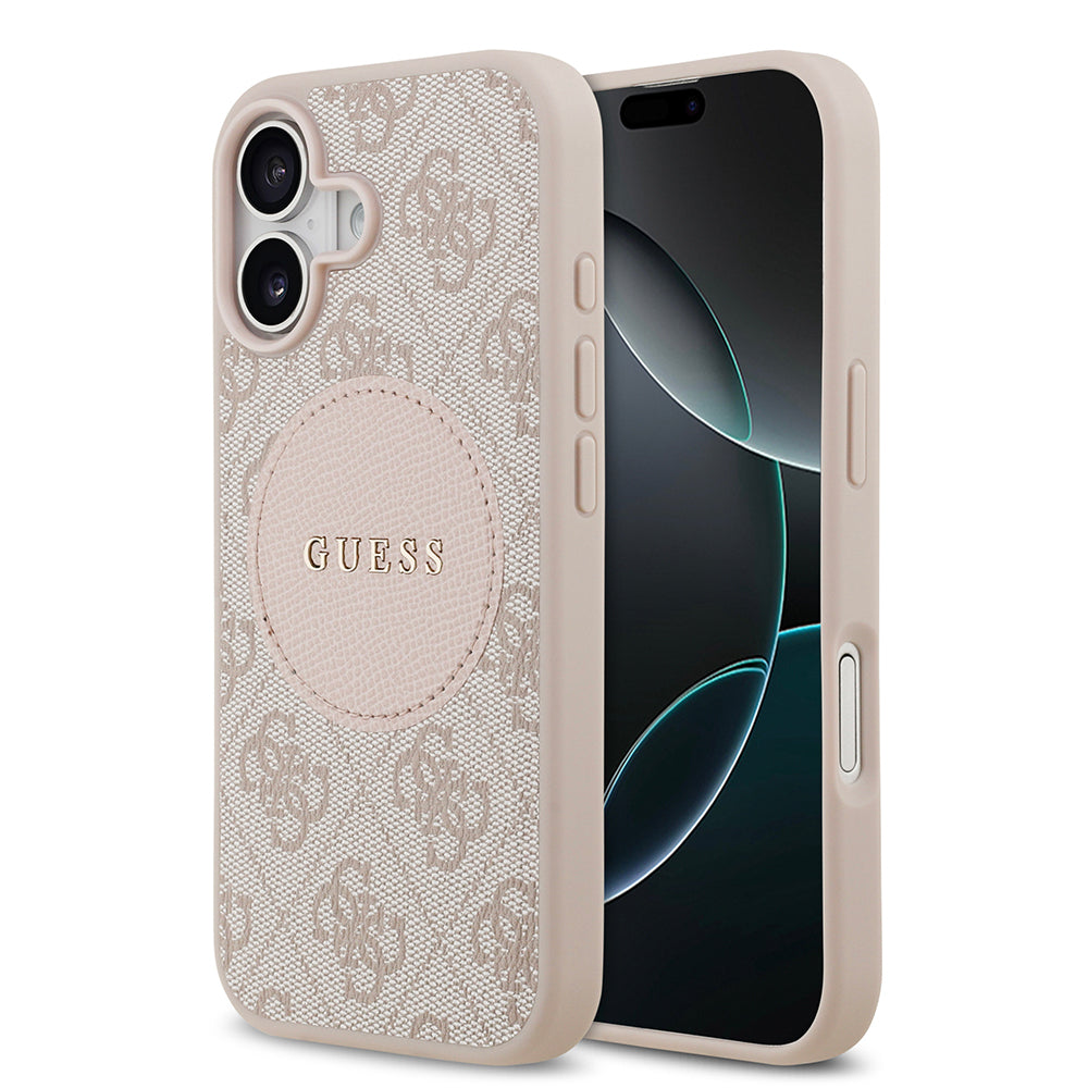 Guess iPhone 17 Orjinal Lisanslı M-safe Şarj Özellikli Yazı Logolu Circle Classic Kılıf