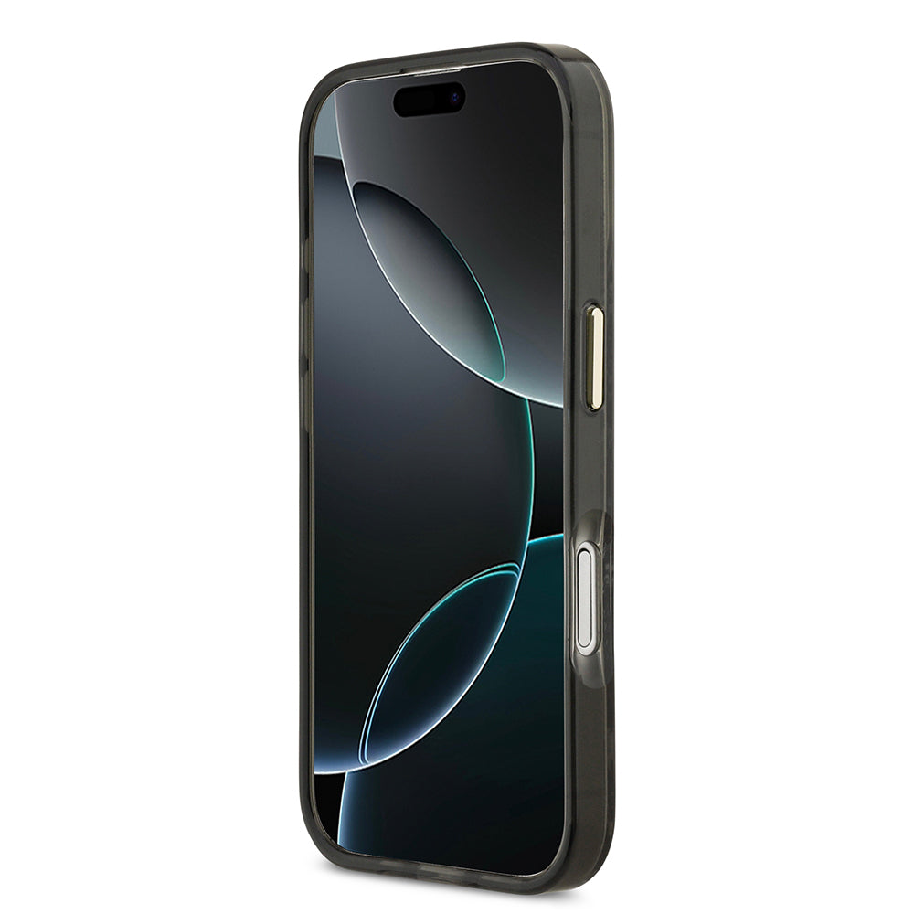 Guess iPhone 17 Orjinal Lisanslı M-safe Şarj Özellikli Yazı Logolu Python Desenli Kılıf