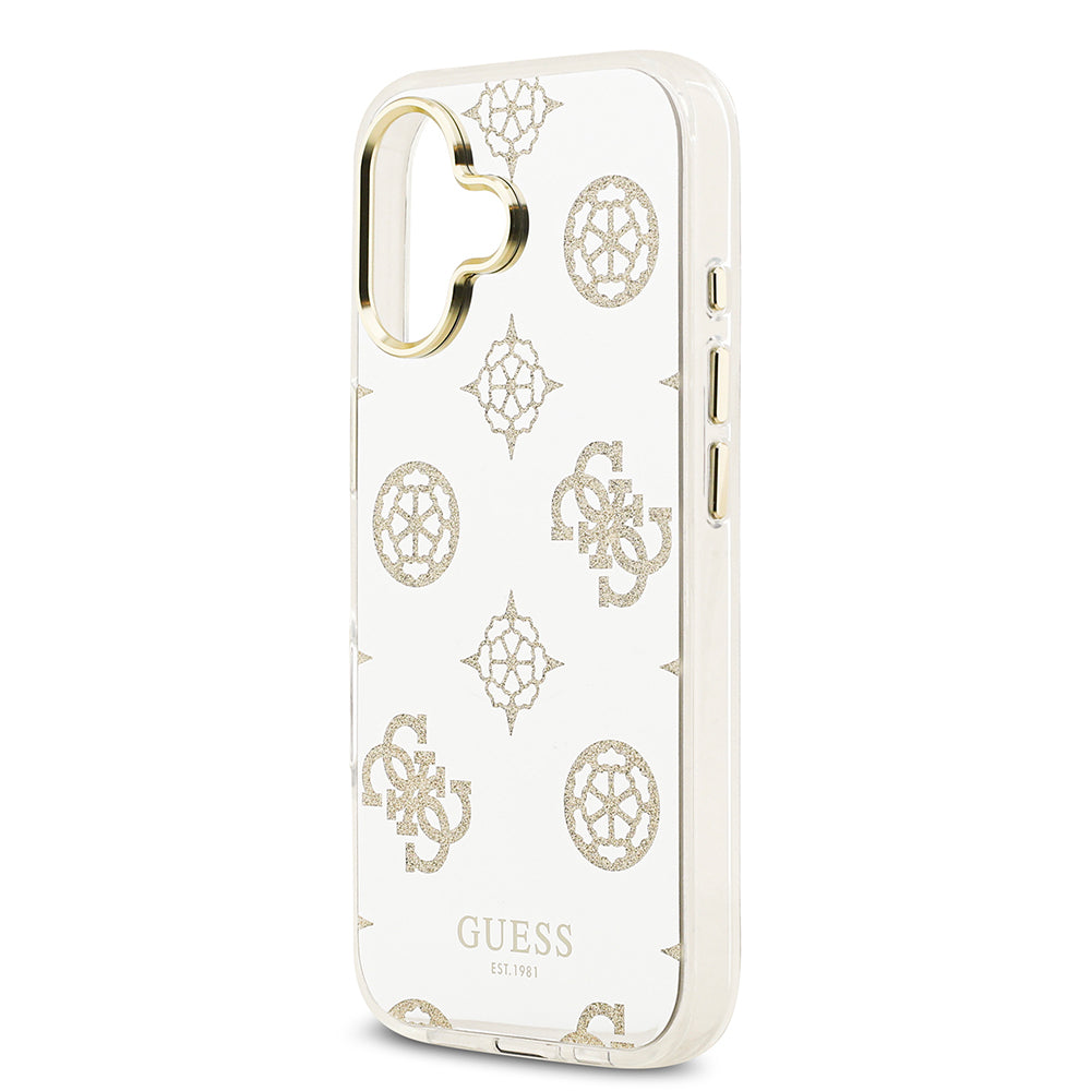 Guess iPhone 17 Orjinal Lisanslı Metal Kamera Çerçeveli Simli Aynalı Kılıf
