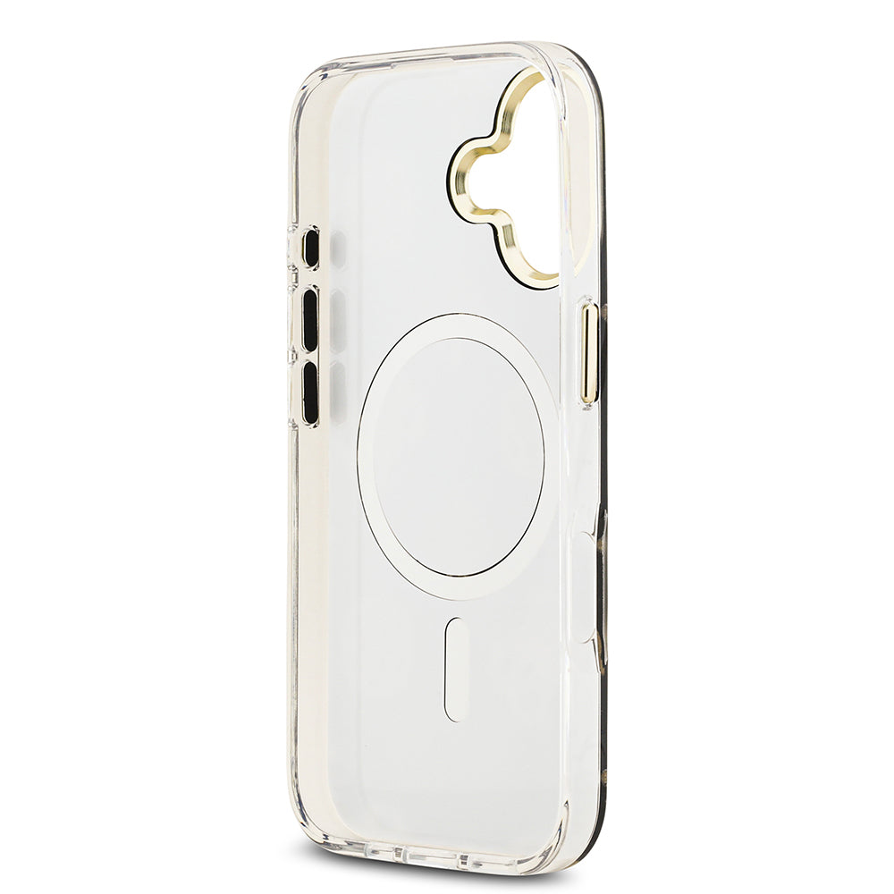 Guess iPhone 17 Orjinal Lisanslı Metal Kamera Çerçeveli Simli Aynalı Kılıf