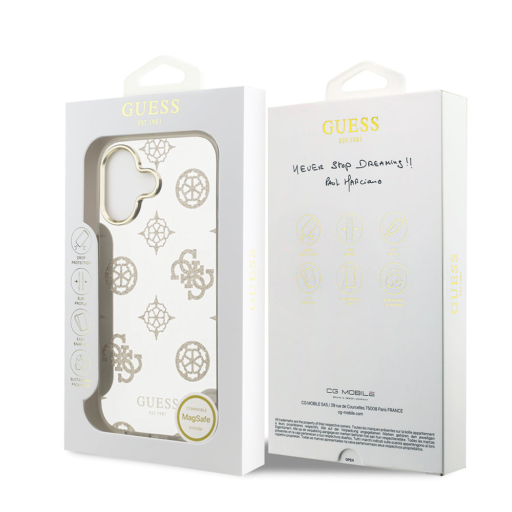 Guess iPhone 17 Orjinal Lisanslı Metal Kamera Çerçeveli Simli Aynalı Kılıf