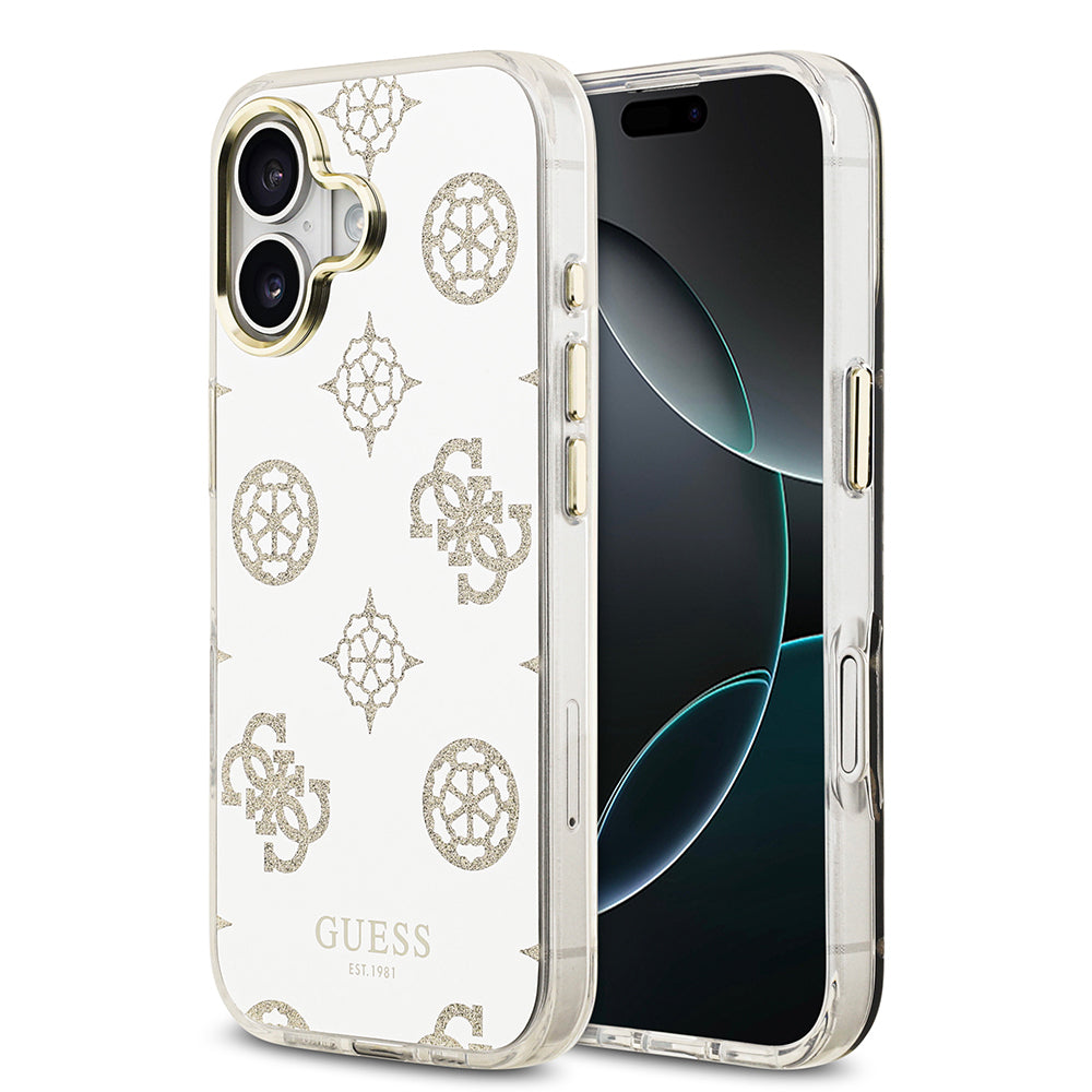 Guess iPhone 17 Orjinal Lisanslı Metal Kamera Çerçeveli Simli Aynalı Kılıf