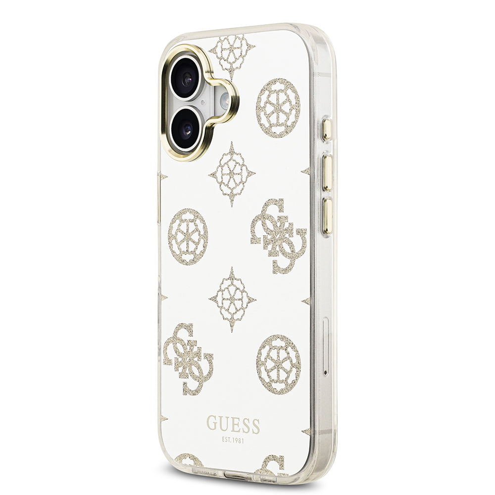 Guess iPhone 17 Orjinal Lisanslı Metal Kamera Çerçeveli Simli Aynalı Kılıf