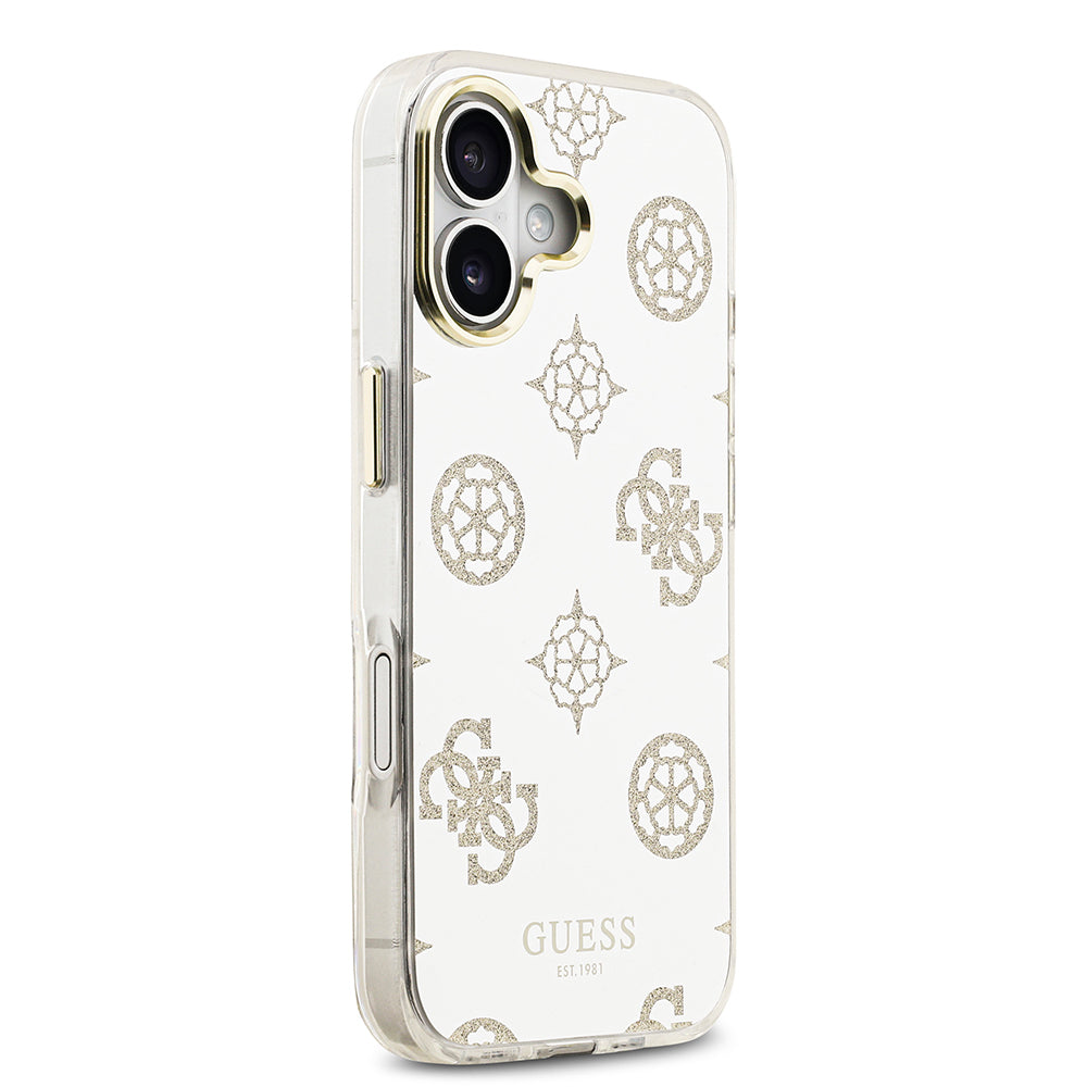 Guess iPhone 17 Orjinal Lisanslı Metal Kamera Çerçeveli Simli Aynalı Kılıf