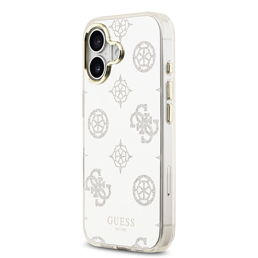 Guess iPhone 17 Orjinal Lisanslı Metal Kamera Çerçeveli Simli Aynalı Kılıf