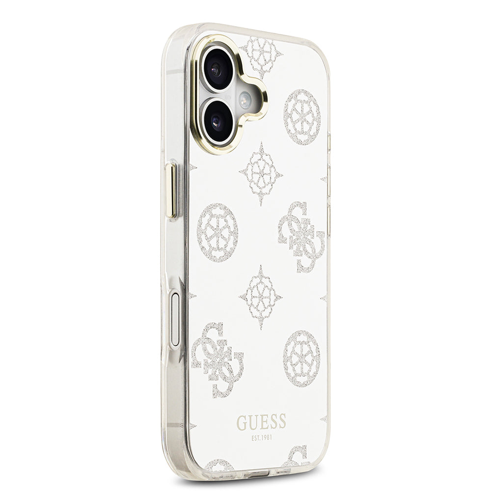 Guess iPhone 17 Orjinal Lisanslı Metal Kamera Çerçeveli Simli Aynalı Kılıf