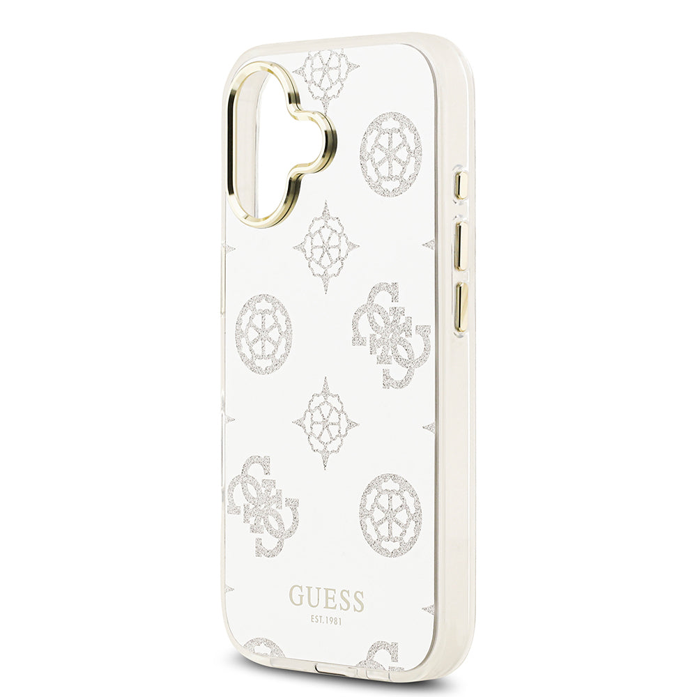 Guess iPhone 17 Orjinal Lisanslı Metal Kamera Çerçeveli Simli Aynalı Kılıf