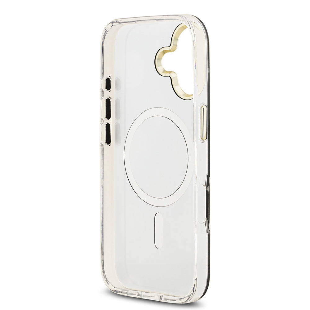 Guess iPhone 17 Orjinal Lisanslı Metal Kamera Çerçeveli Simli Aynalı Kılıf