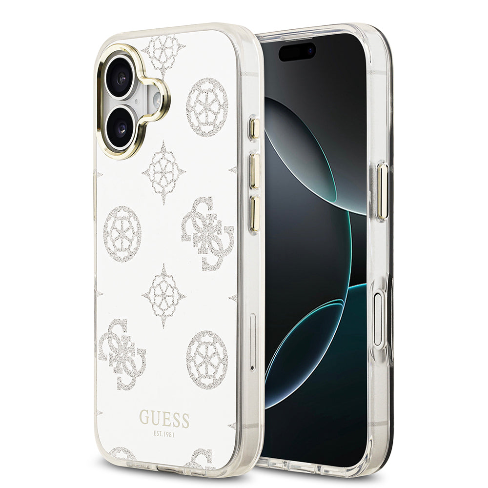 Guess iPhone 17 Orjinal Lisanslı Metal Kamera Çerçeveli Simli Aynalı Kılıf