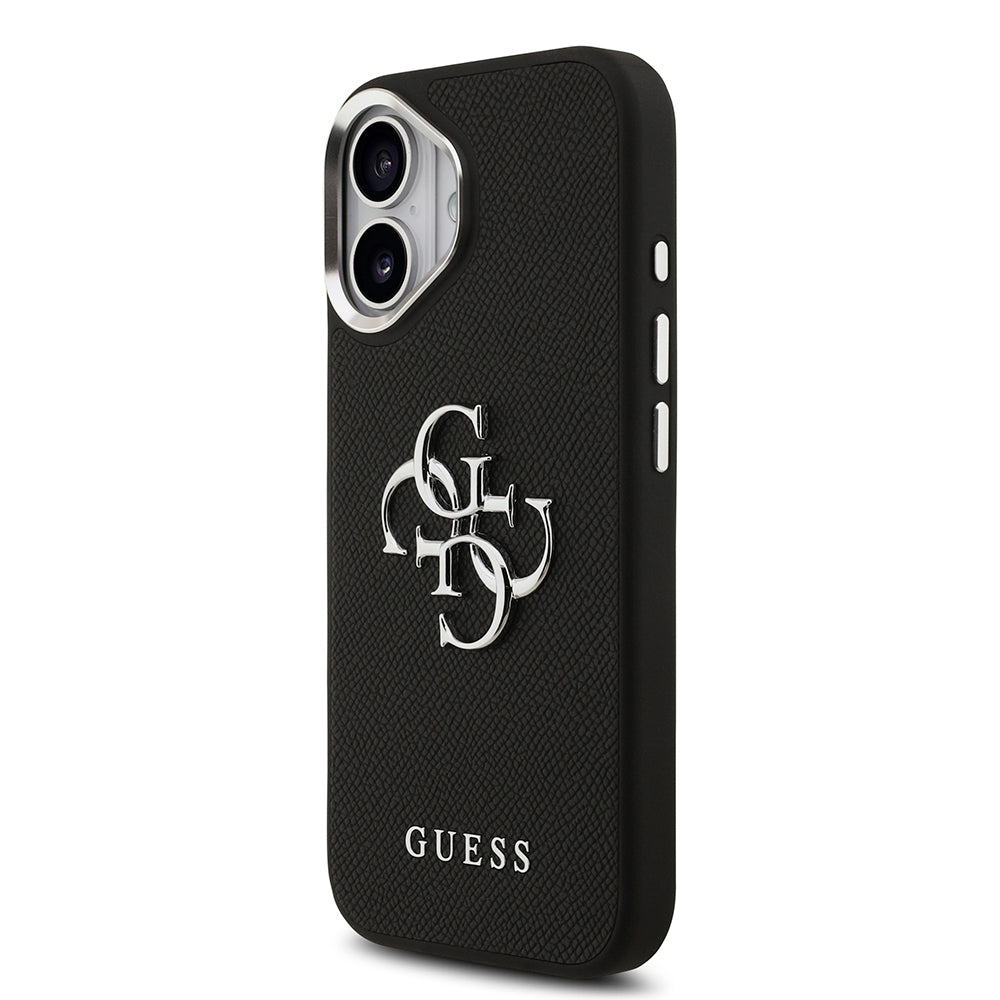 Guess iPhone 17 Orjinal Lisanslı PU Deri 4G Büyük Metal Logo Dizaynlı Telefon Kılıfı