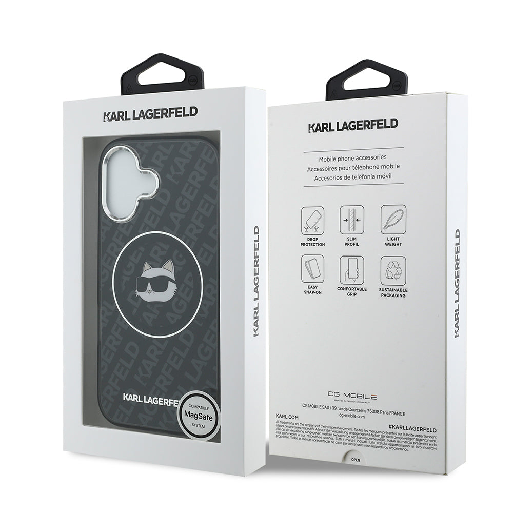 Karl Lagerfeld iPhone 17 Orjinal Lisanslı IML Baskılı Choupette Heads Kılıf