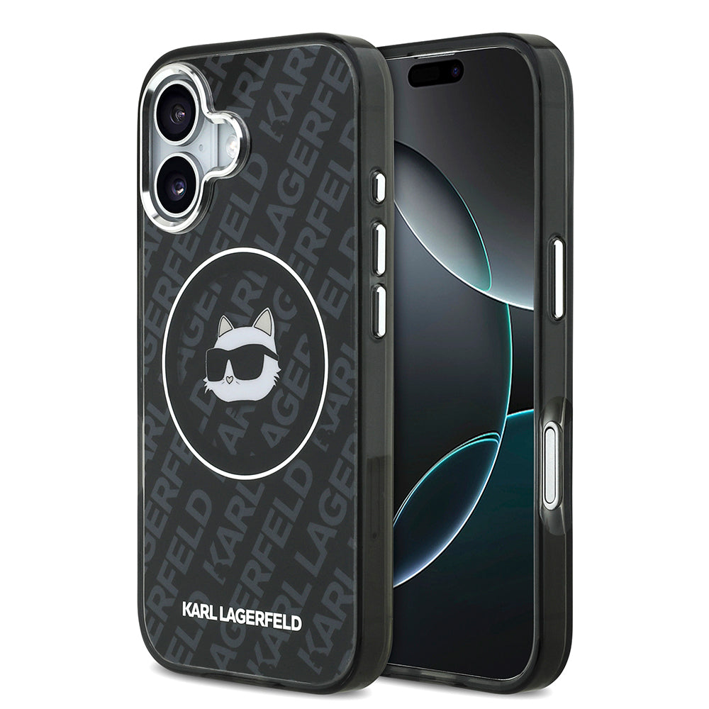 Karl Lagerfeld iPhone 17 Orjinal Lisanslı IML Baskılı Choupette Heads Kılıf