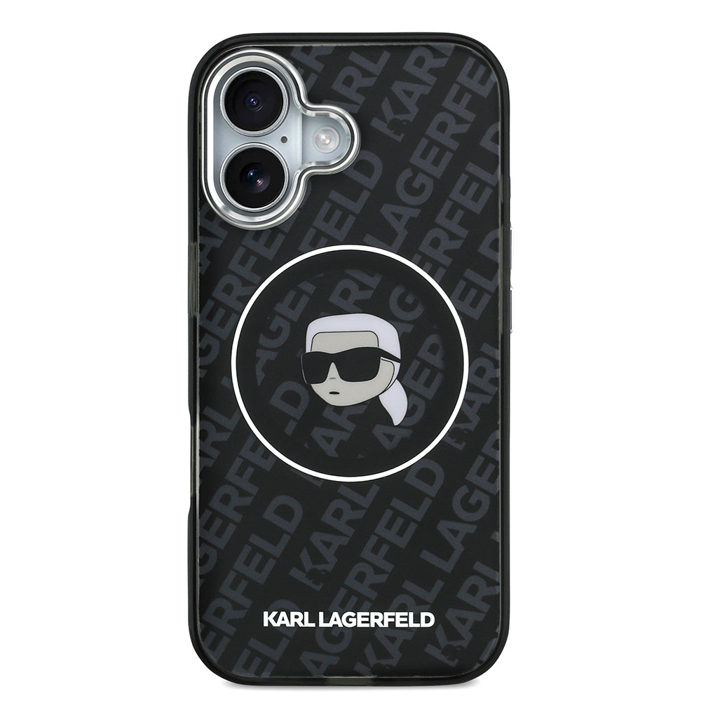 Karl Lagerfeld iPhone 17 Orjinal Lisanslı IML Baskılı KL Heads Telefon Kılıfı