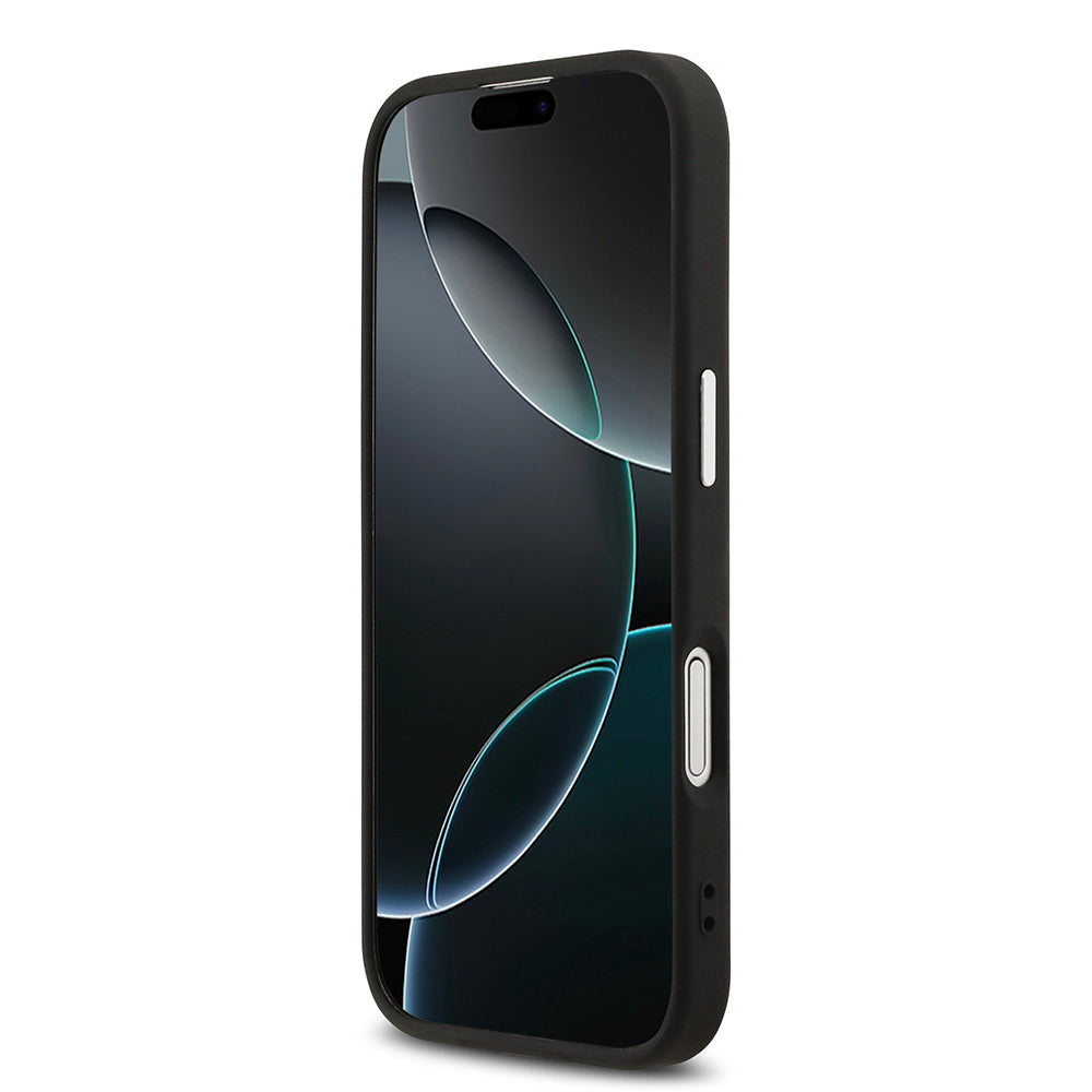 Karl Lagerfeld iPhone 17 Orjinal Lisanslı M-safe Şarj Özellikli Metal Kamera ve Buton Tasarımlı Choupette PU Deri Kılıf