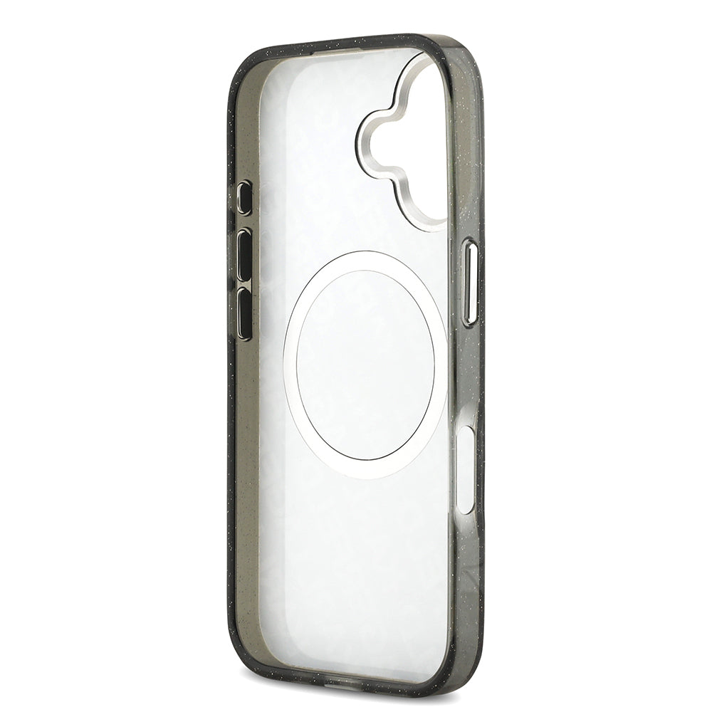 Karl Lagerfeld iPhone 17 Orjinal Lisanslı Parlayan Simli Karl & Choupette Heads Kılıf