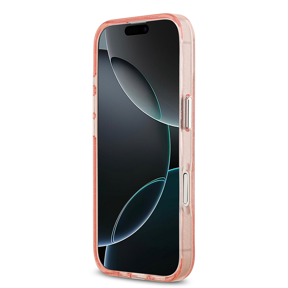 Karl Lagerfeld iPhone 17 Orjinal Lisanslı Parlayan Simli Karl & Choupette Heads Kılıf