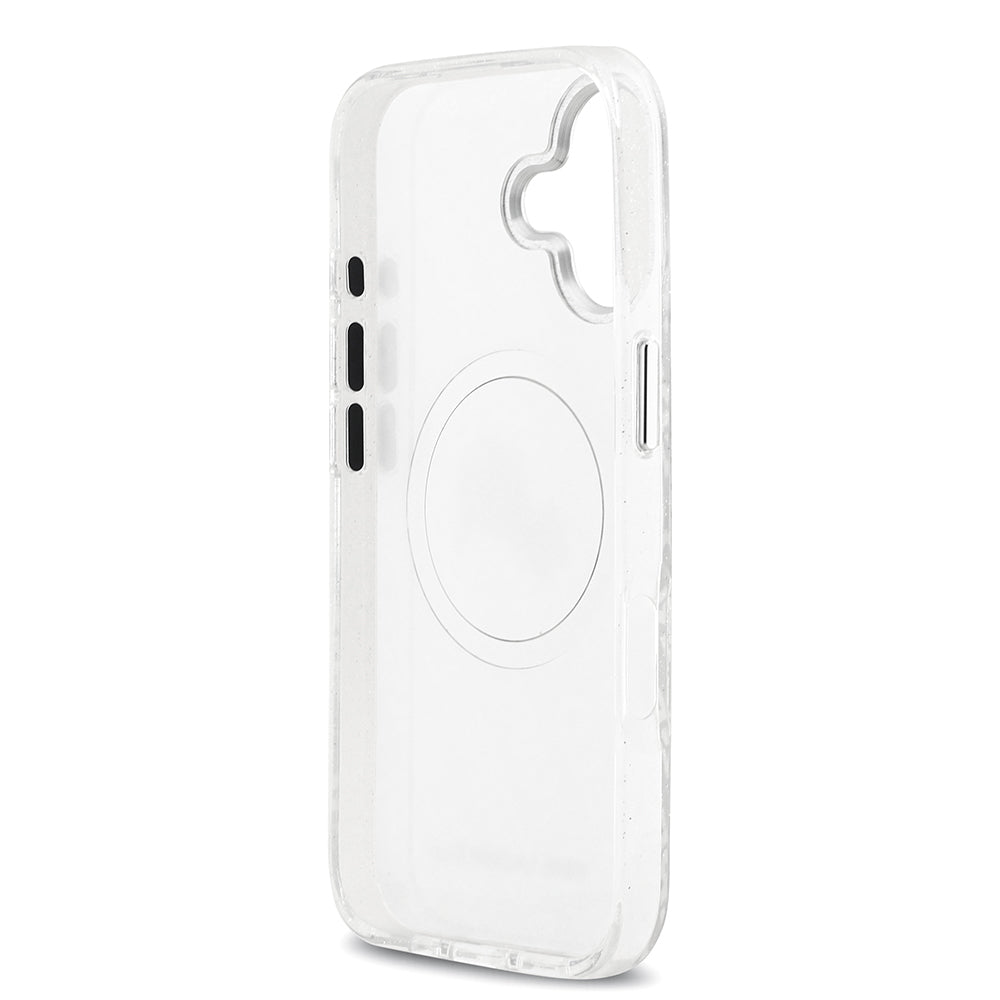 Karl Lagerfeld iPhone 17 Orjinal Lisanslı Parlayan Simli Karl & Choupette Heads Kılıf