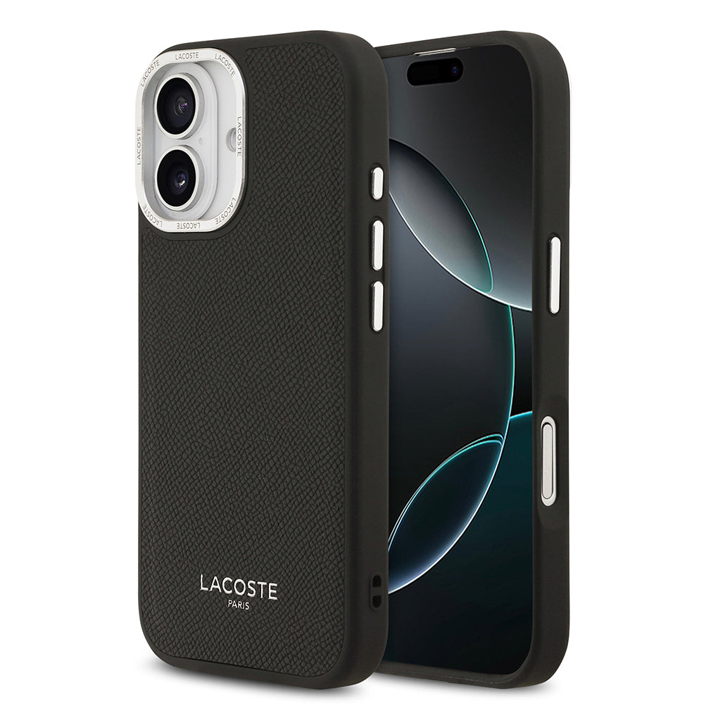 Lacoste iPhone 17 Orjinal Lisanslı M-safe Şarj Özellikli Champs Elysees PU Deri Tasarımlı Kılıf