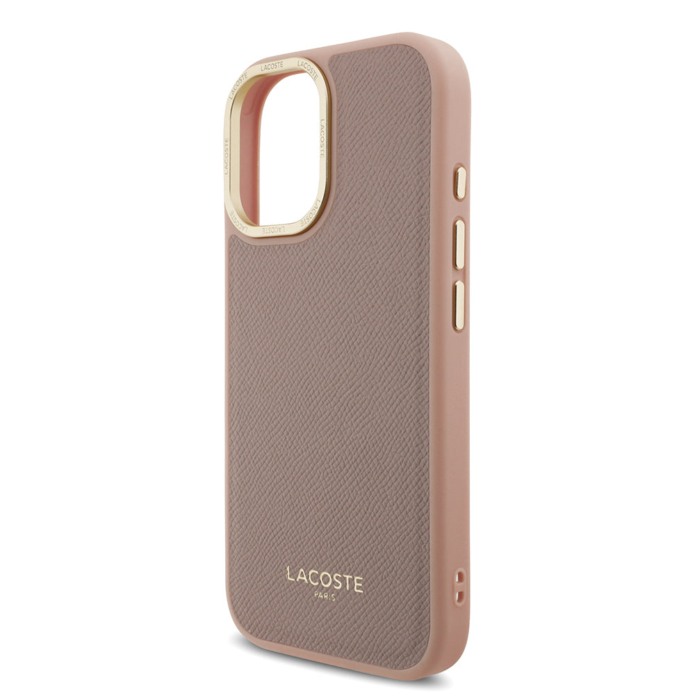 Lacoste iPhone 17 Orjinal Lisanslı M-safe Şarj Özellikli Champs Elysees PU Deri Tasarımlı Kılıf