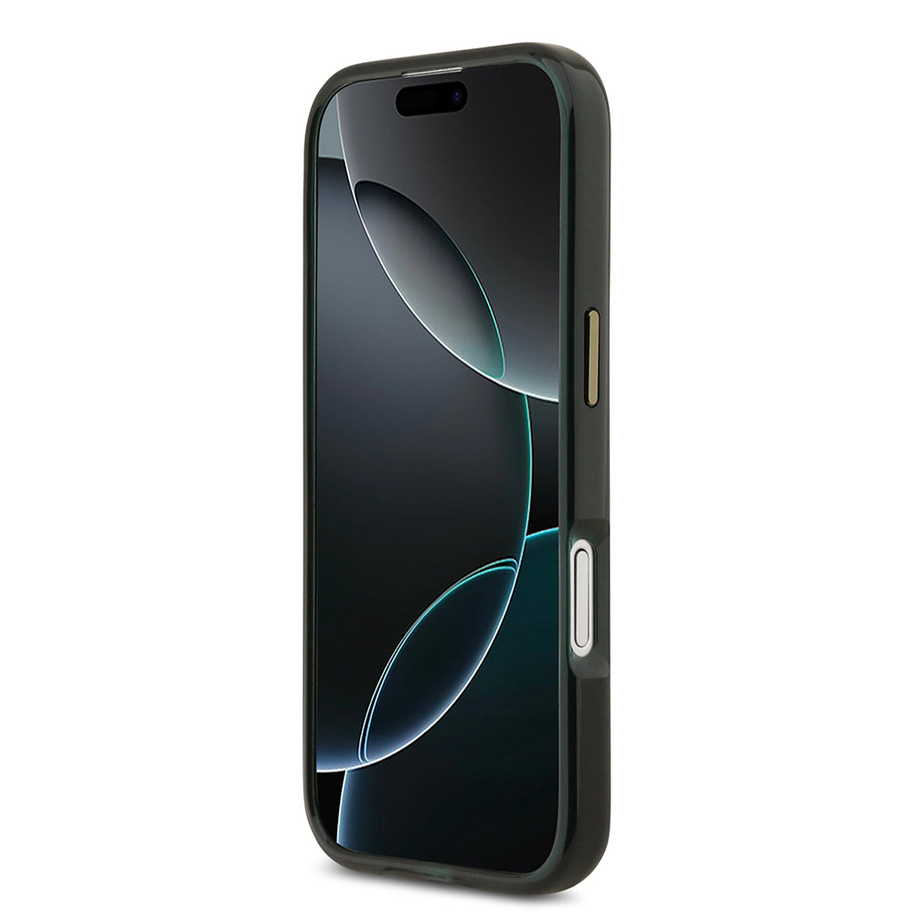 Lacoste iPhone 17 Orjinal Lisanslı M-safe Şarj Özellikli Gold Timsah Logolu Buzlu Kılıf