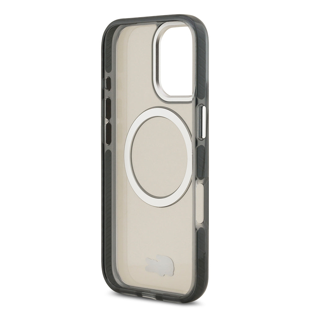 Lacoste iPhone 17 Orjinal Lisanslı M-safe Şarj Özellikli İkonik Timsah Logolu Buzlu Kılıf