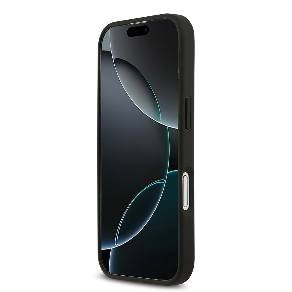 Lacoste iPhone 17 Orjinal Lisanslı M-safe Şarj Özellikli PU Deri Tasarımlı Kartlıklı Karışık Monogram Desenli Kılıf