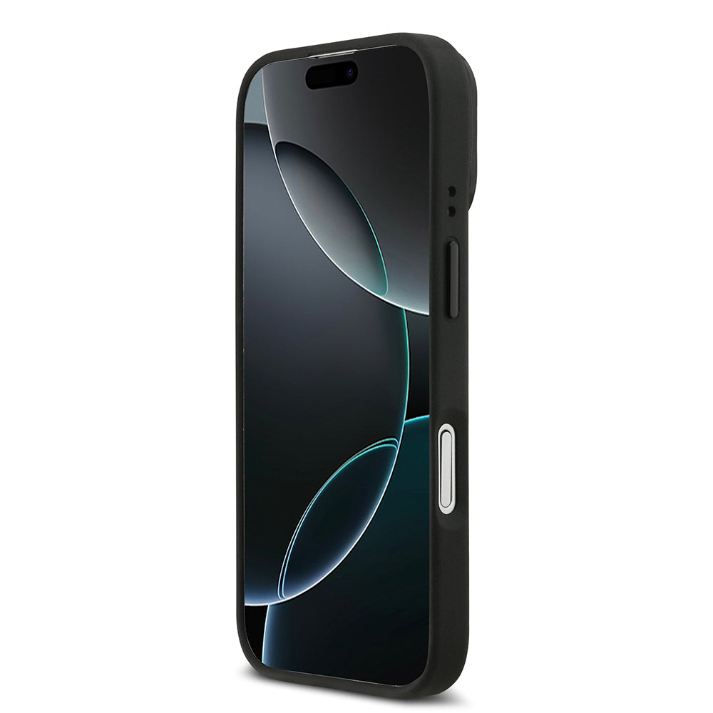 Lacoste iPhone 17 Orjinal Lisanslı M-safe Şarj Özellikli Standlı PU Deri Karışık Monogram Desenli Kılıf