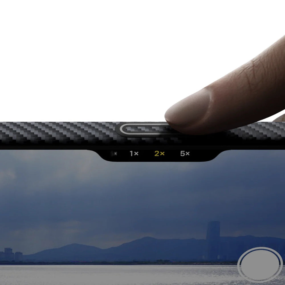 Pitaka Ultra-Slim Classic Serisi iPhone 17 M-safe Şarj Özellikli 1500D Aramid Fiber Black-Grey Twill Kılıf