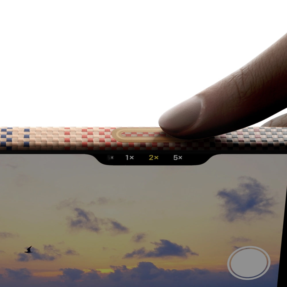 Pitaka Tactile Woven Sunset-Moonrise Serisi iPhone 17 M-safe Şarj Özellikli Aramid Fiber Kılıf