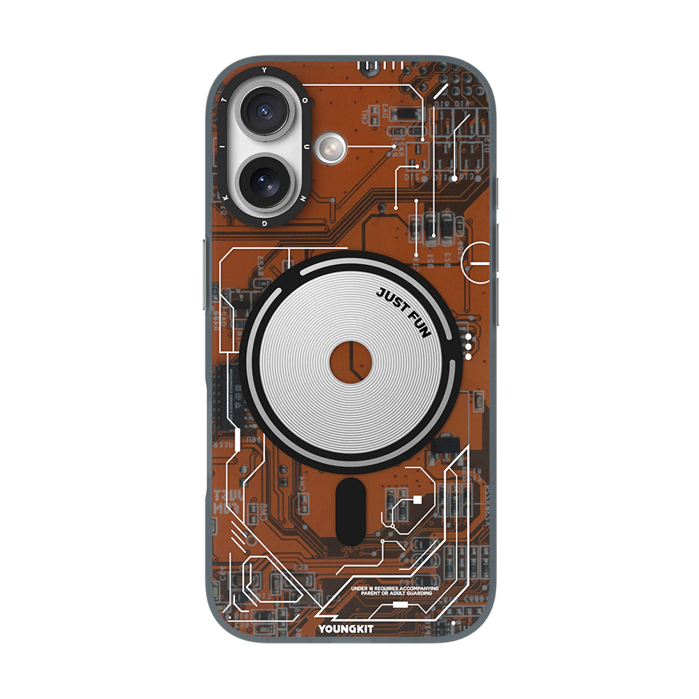 Youngkit Technology Serisi iPhone 17 M-safe Şarj Özellikli Kamera Denetim Butonlu Kılıf