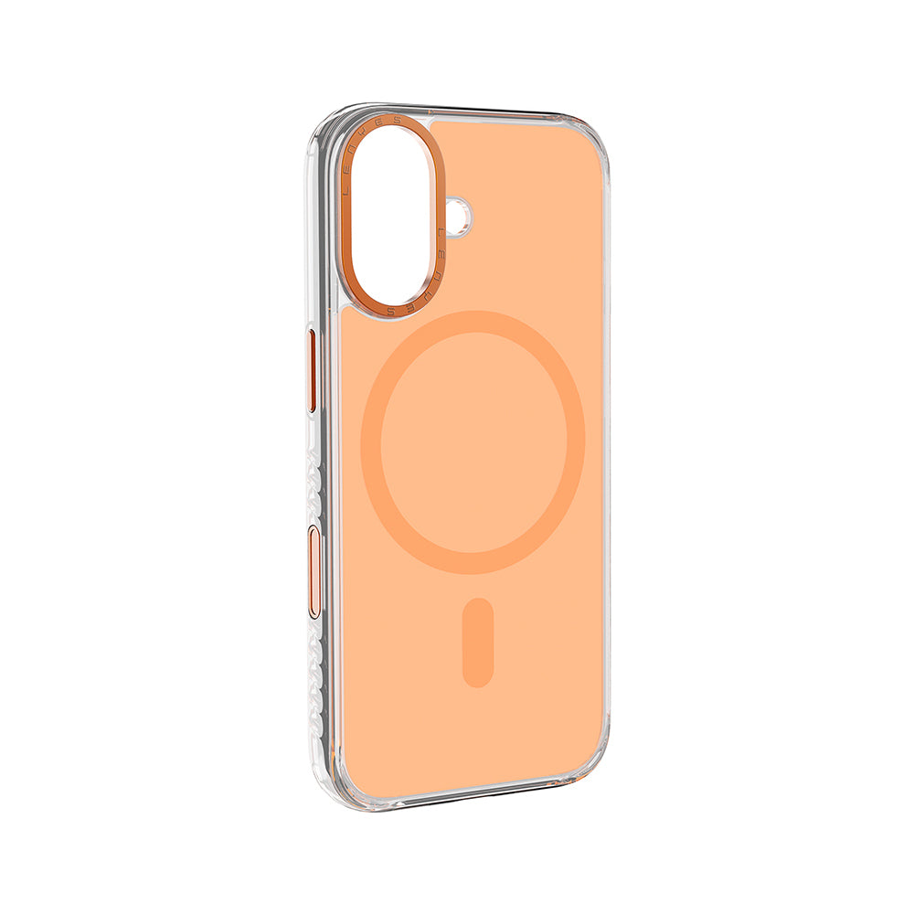 Lenyes CK221 iPhone 17 Kılıf M-safe Şarj Özellikli Metal Kamera Çerçeveli Airbag Tasarımlı Sert PC Kılıf