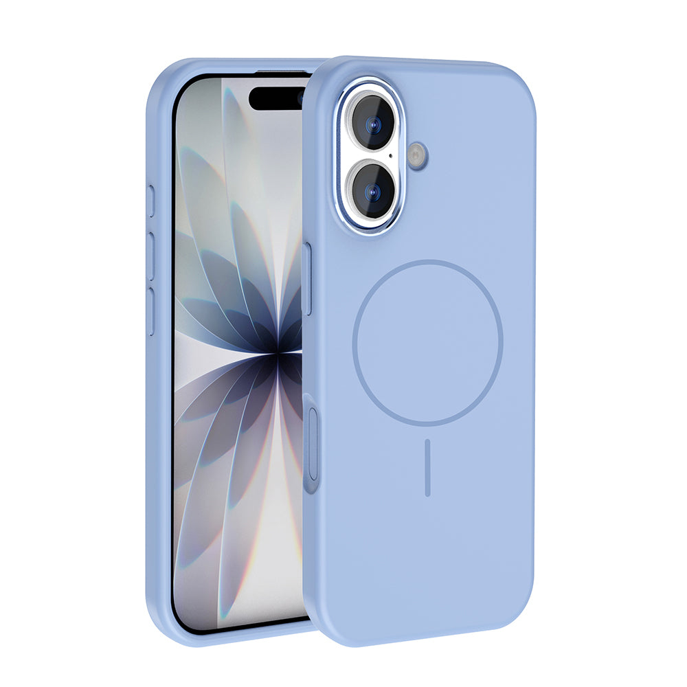 Cepax iPhone 17 M-Safe Şarj Özellikli Metal Kamera Çerçeveli Edi Silikon Kılıf