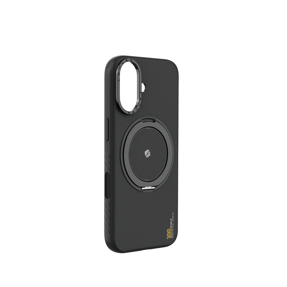 Lenyes CK225 Kevlar iPhone 17 M-safe Şarj Özellikli Metal Standlı Telefon Kılıfı