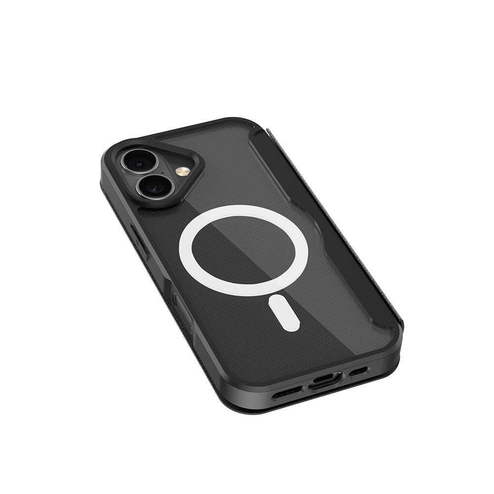 Raptic Air Folio iPhone 17 MagSafe Şeffaf Kartlıklı Telefon Kılıfı