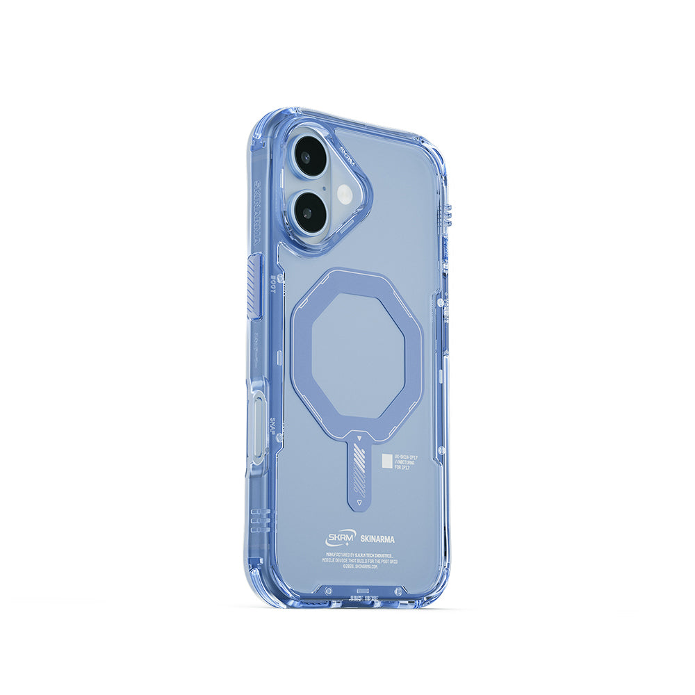 Skinarma Saido iPhone 17 M-safe Şeffaf Airbag Tasarımlı Mag-Charge Telefon Kılıfı