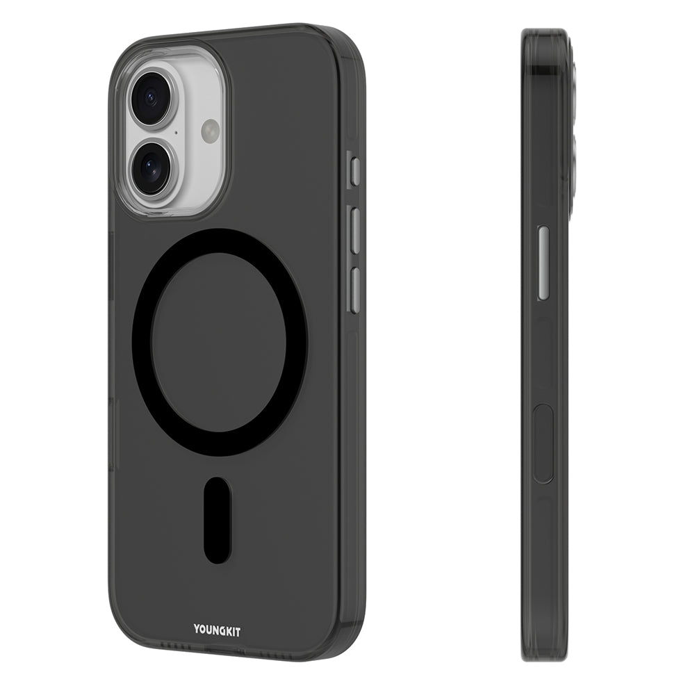 Youngkit Crystal Shield Serisi iPhone 17 Kılıf M-safe Şarj Özellikli Şeffaf Telefon Kılıfı