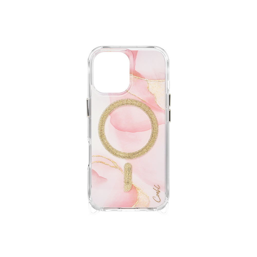 Coehl Aeris iPhone 17 M-safe Şarj Özellikli Simli Magnetik Kılıf