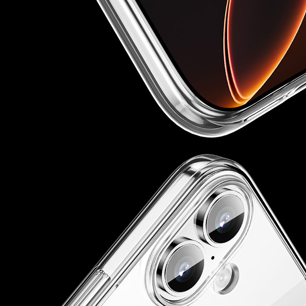 Wlons Pita iPhone 17 M-safe Şarj Özellikli Transparan Sert PC Kılıf