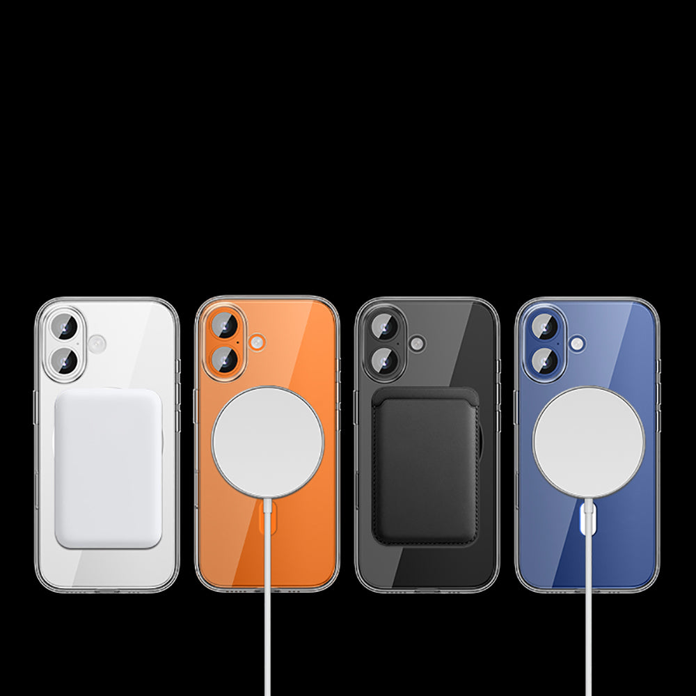 Wlons Pita iPhone 17 M-safe Şarj Özellikli Transparan Sert PC Kılıf