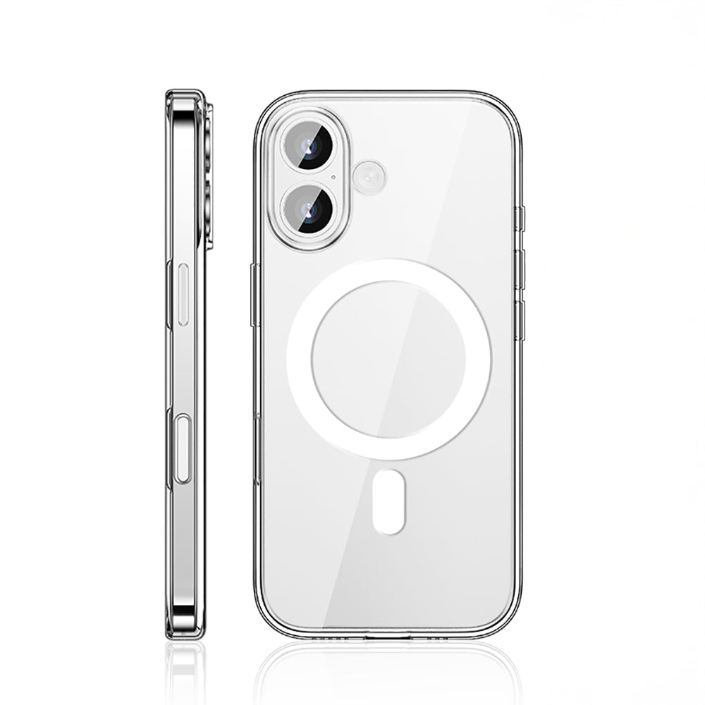 Wlons Pita iPhone 17 M-safe Şarj Özellikli Transparan Sert PC Kılıf