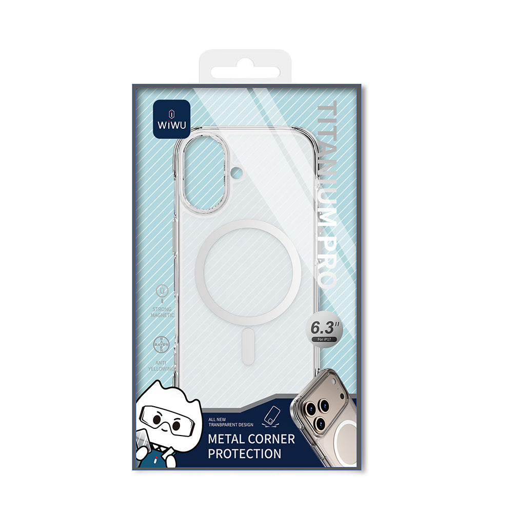 Wiwu MCC-702 iPhone 17 M-safe Şarj Özellikli Titanyum Pro Serisi Sert PC Kılıf