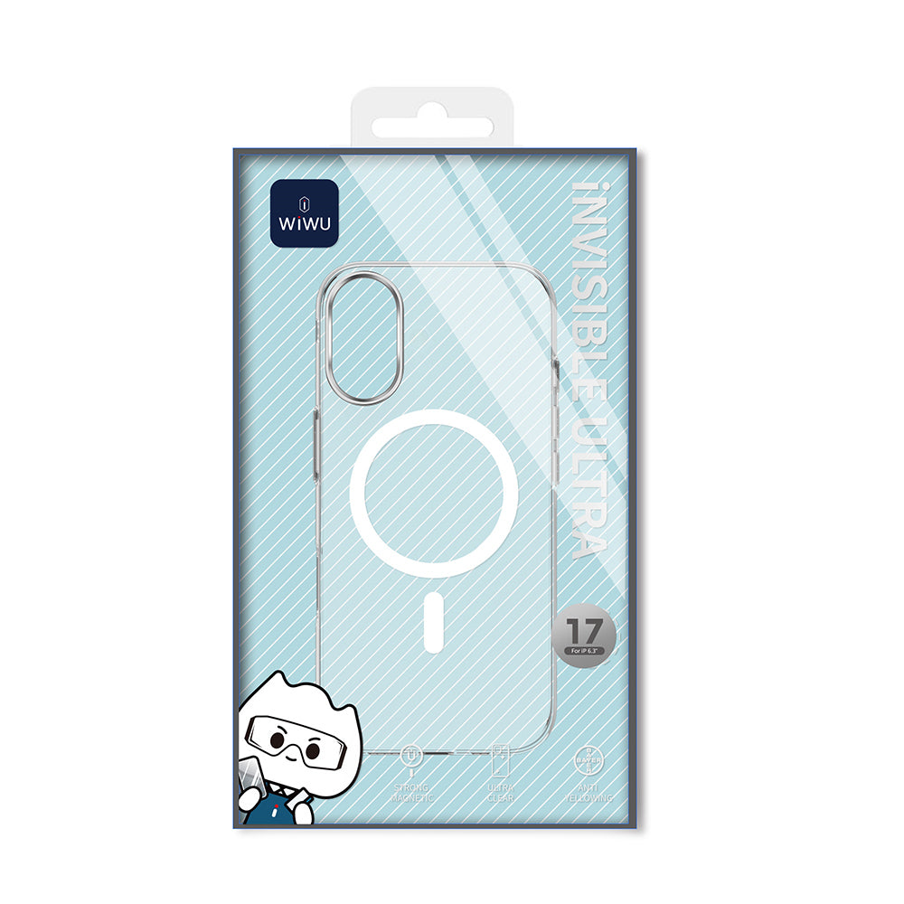 Wiwu YXK-208 Invisible iPhone 17 Kılıf M-safe Ultra Sert PC Kılıf