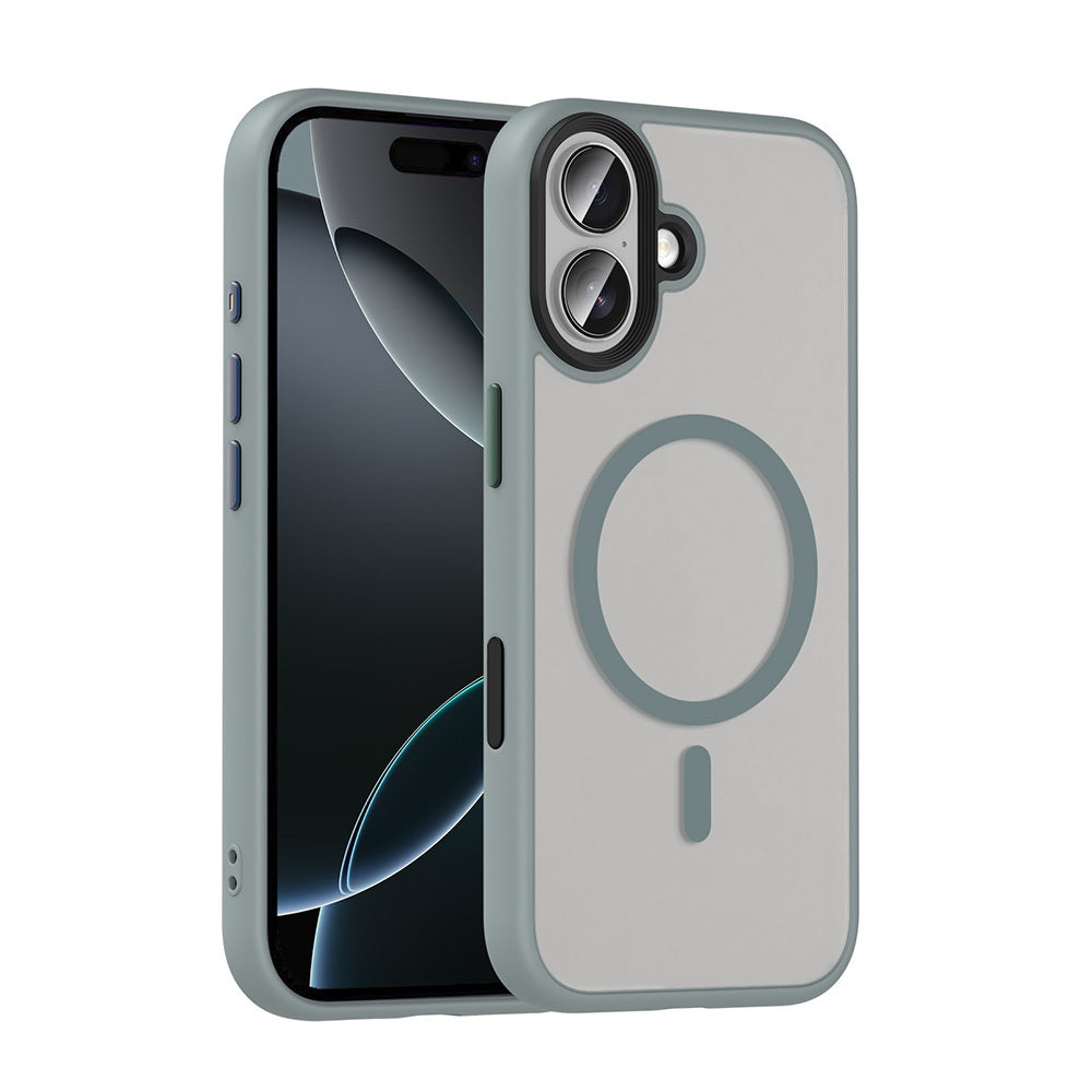 Cepax iPhone 17 Mat Arka Yüzey Wireless Şarj Özellikli Flet M-safe Kılıf